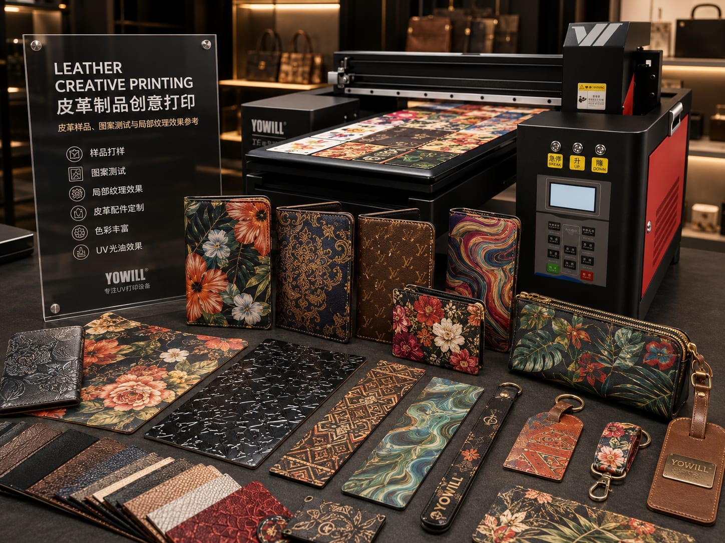皮革制品创意打印