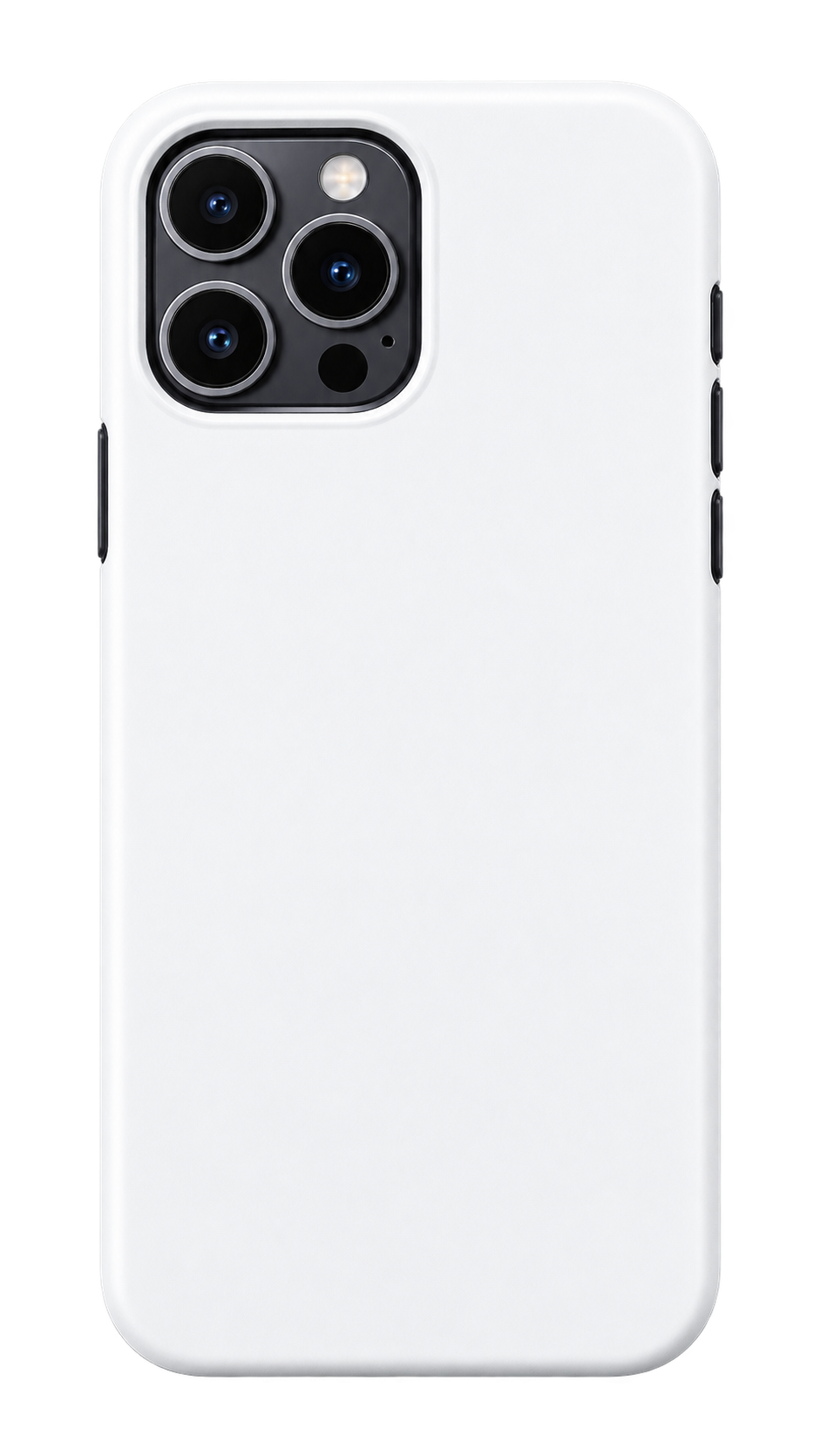 Realistic blank phone case matching the finished look