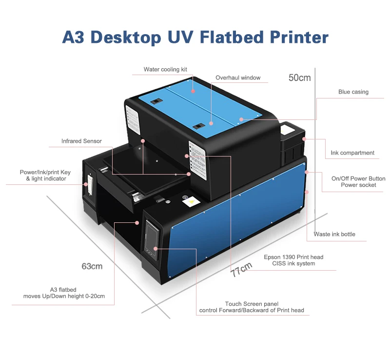 YOWILL A3 UV PRINTER